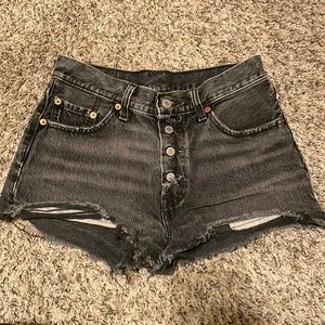 Levi high waist Jean shorts